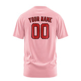 Custom Light Pink Red T-Shirt