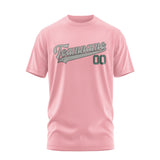 Custom Light Pink Gray T-Shirt