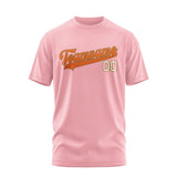 Custom Light Pink Orange T-Shirt