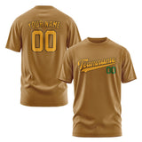 Custom Khaki Yellow T-Shirt