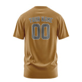 Custom Khaki Dark Grey T-Shirt
