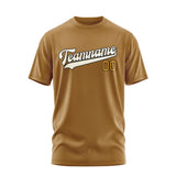Custom Khaki Cream T-Shirt