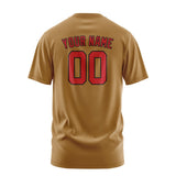 Custom Khaki Red T-Shirt