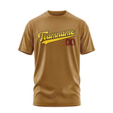 Custom Khaki Gold T-Shirt