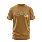 Custom Khaki Light Khaki T-Shirt