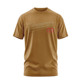 Custom Khaki Khaki T-Shirt