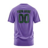Custom Light Purple Green T-Shirt