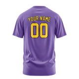 Custom Light Purple Gold T-Shirt