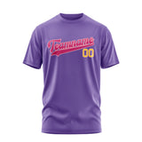Custom Light Purple Pink T-Shirt