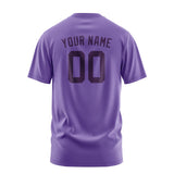 Custom Light Purple Purple T-Shirt