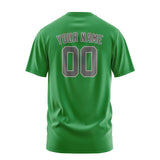 Custom Emerald Green Dark Grey T-Shirt