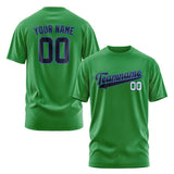 Custom Emerald Green Navy T-Shirt