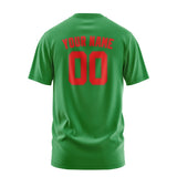Custom Emerald Green Orange Red T-Shirt
