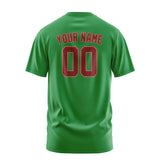 Custom Emerald Green Crimson Red T-Shirt