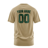 Custom Light Khaki Green T-Shirt