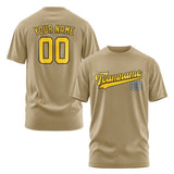 Custom Light Khaki Gold T-Shirt