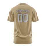 Custom Light Khaki Gray T-Shirt