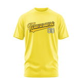 Custom Light Yellow Gold T-Shirt