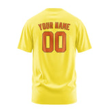 Custom Light Yellow Orange T-Shirt