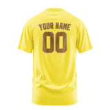 Custom Light Yellow Khaki T-Shirt