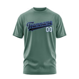 Custom Blue Green Navy T-Shirt