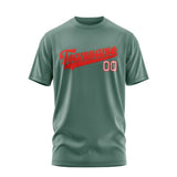 Custom Blue Green Orange Red T-Shirt
