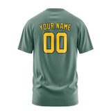 Custom Blue Green Gold T-Shirt