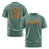 Custom Blue Green Khaki T-Shirt