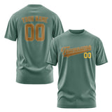 Custom Blue Green Khaki T-Shirt