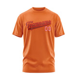 Custom Orange Coral Red T-Shirt