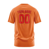 Custom Orange Orange Red T-Shirt