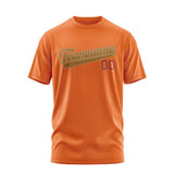 Custom Orange Khaki T-Shirt