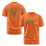 Custom Orange Khaki T-Shirt