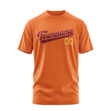Custom Orange Crimson Red T-Shirt
