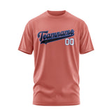 Custom Copper Rose Navy T-Shirt