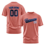 Custom Copper Rose Navy T-Shirt