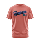 Custom Copper Rose Navy T-Shirt