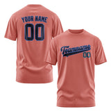 Custom Copper Rose Navy T-Shirt
