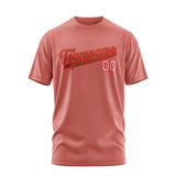 Custom Copper Rose Coral Red T-Shirt