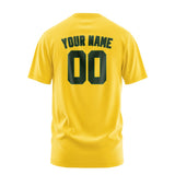 Custom Gold Dark Green T-Shirt