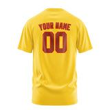 Custom Gold Coral Red T-Shirt