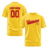 Custom Gold Orange Red T-Shirt