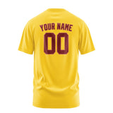 Custom Gold Crimson Red T-Shirt