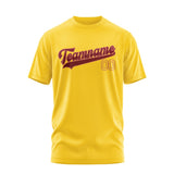 Custom Gold Crimson Red T-Shirt