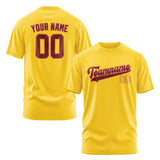 Custom Gold Crimson Red T-Shirt