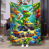 Blanket for Son Gifts, “Roaring Into Adventure” Blanket, From Mom Dad, Birthday, Christmas, Graduation, Everyday Encouragement, Inspirational