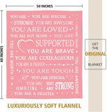 Gifts for Son Blanket, “You Are Loved, Supported, Brave, Courageous, Strong”, From Mom Dad, Birthday, Christmas, Encouragement, Inspirational