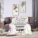 Blanket for Friend Gifts, “You Are Irreplaceable, You Make My Life Better Just By Being In It”, From Best Friend, Birthday Christmas, Inspirational
