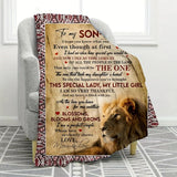 Blanket for Son-in-Law Gifts - To my Son-in-Law I hope you know what you mean to me,” From Mom-in-Law, Birthday, Christmas, Everyday Encouragement, Inspirational