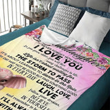 Blanket for Granddaughter Gifts - Never Forget How Much I Love You,” From Grandma, Birthday, Graduation, Everyday Encouragement, Inspirational Motivational